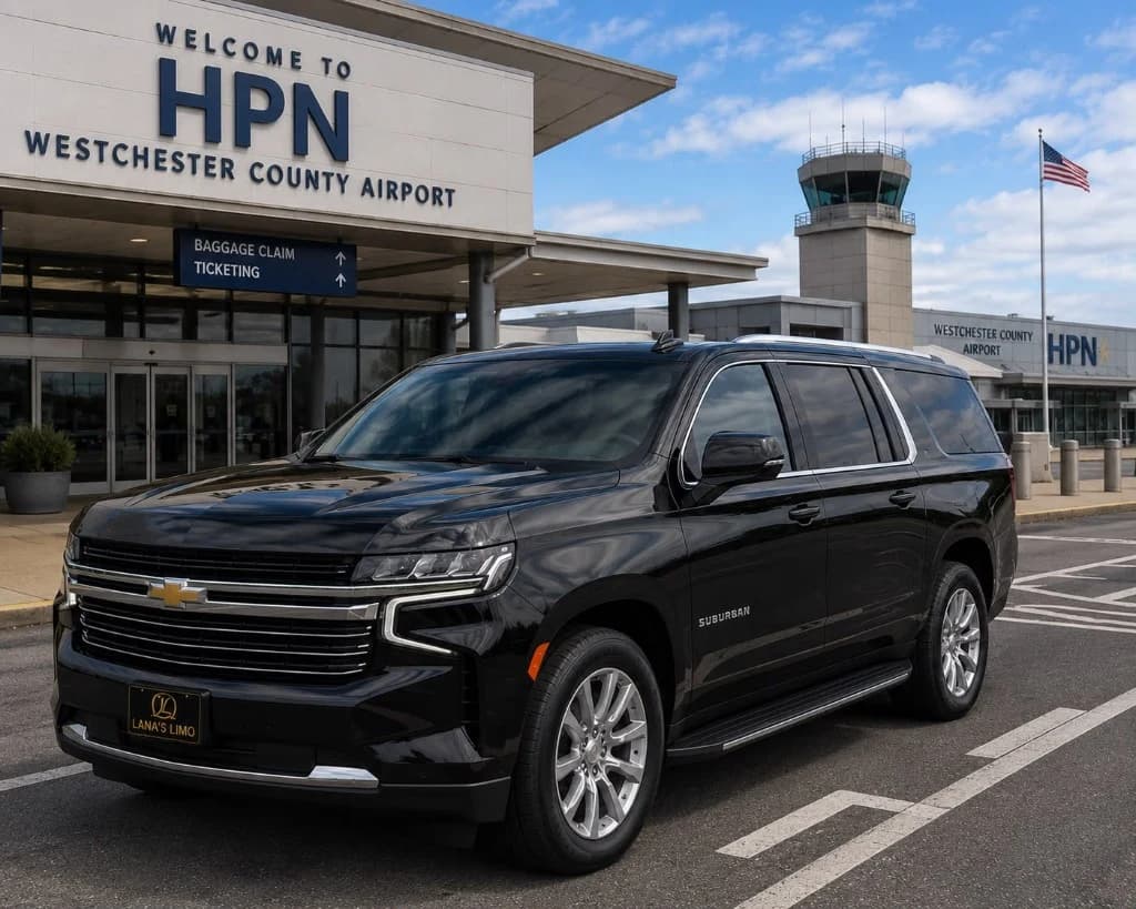 HPN airport limousine service with Lana's Limo