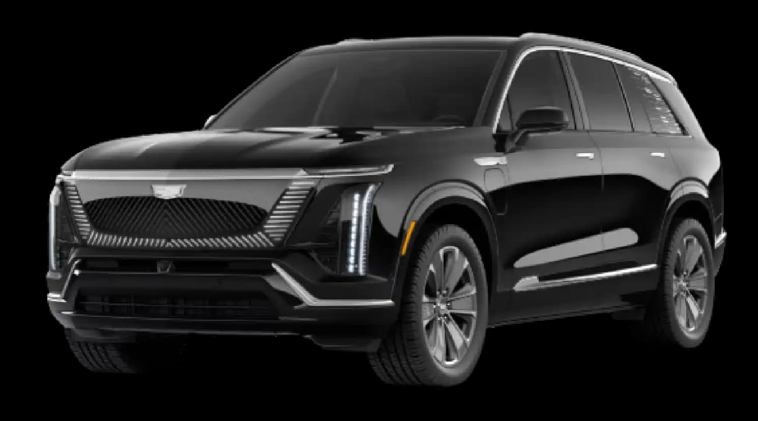 Lana's Limo Cadillac VISTIQ electric luxury midsize SUV for chauffeur service in White Plains NYC Westchester County and surrounding areas