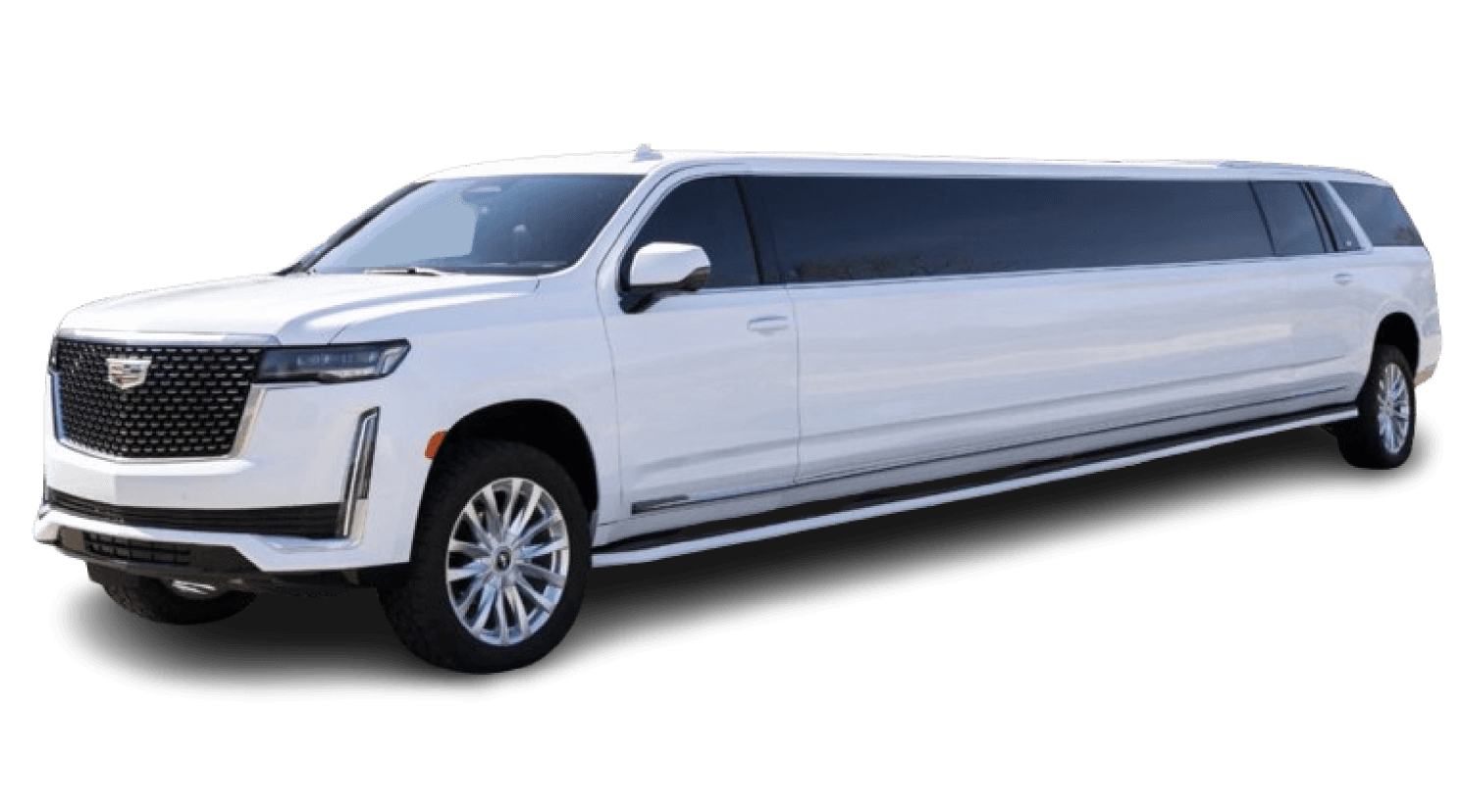 Lana's Limo Escalade stretch limousine for weddings and VIP events